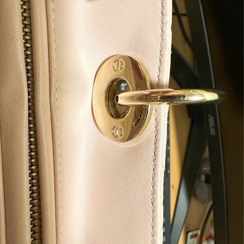 大號Lady Dior 淡粉色金扣XLarge Shopper-7格（32x25x12）-12