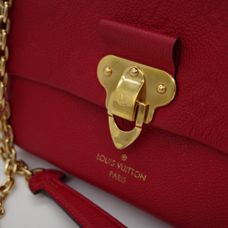 Louis Vuitton 路易威登 Vavin BB 紅色 牛皮 字母壓紋 皮革肩背包-2