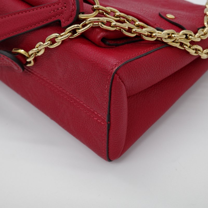 Louis Vuitton 路易威登 Vavin BB 紅色 牛皮 字母壓紋 皮革肩背包-6