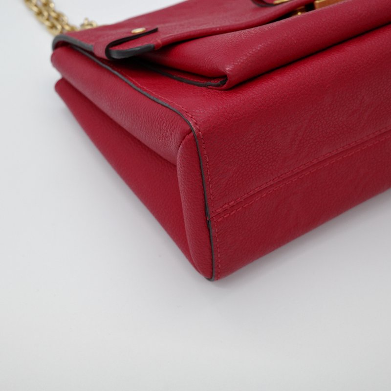 Louis Vuitton 路易威登 Vavin BB 紅色 牛皮 字母壓紋 皮革肩背包-7