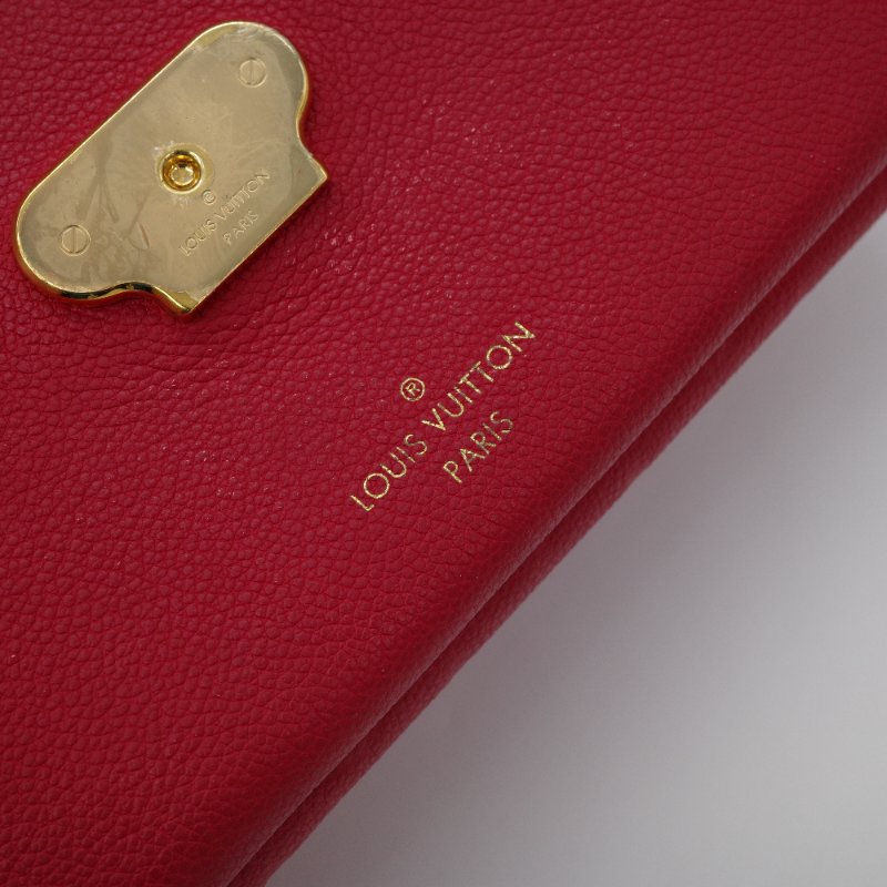 Louis Vuitton 路易威登 Vavin BB 紅色 牛皮 字母壓紋 皮革肩背包-9