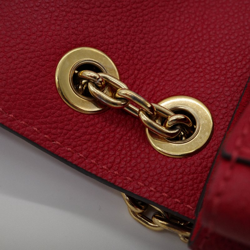 Louis Vuitton 路易威登 Vavin BB 紅色 牛皮 字母壓紋 皮革肩背包-10