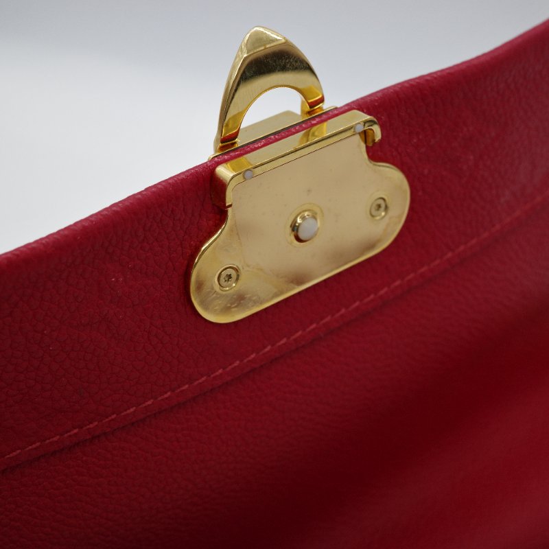 Louis Vuitton 路易威登 Vavin BB 紅色 牛皮 字母壓紋 皮革肩背包-13