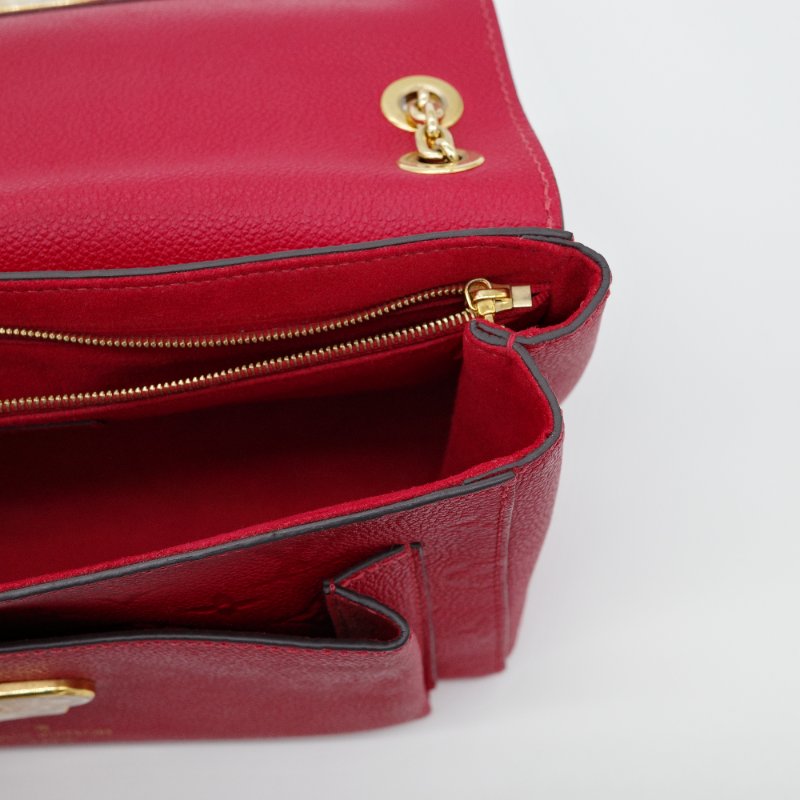 Louis Vuitton 路易威登 Vavin BB 紅色 牛皮 字母壓紋 皮革肩背包-14