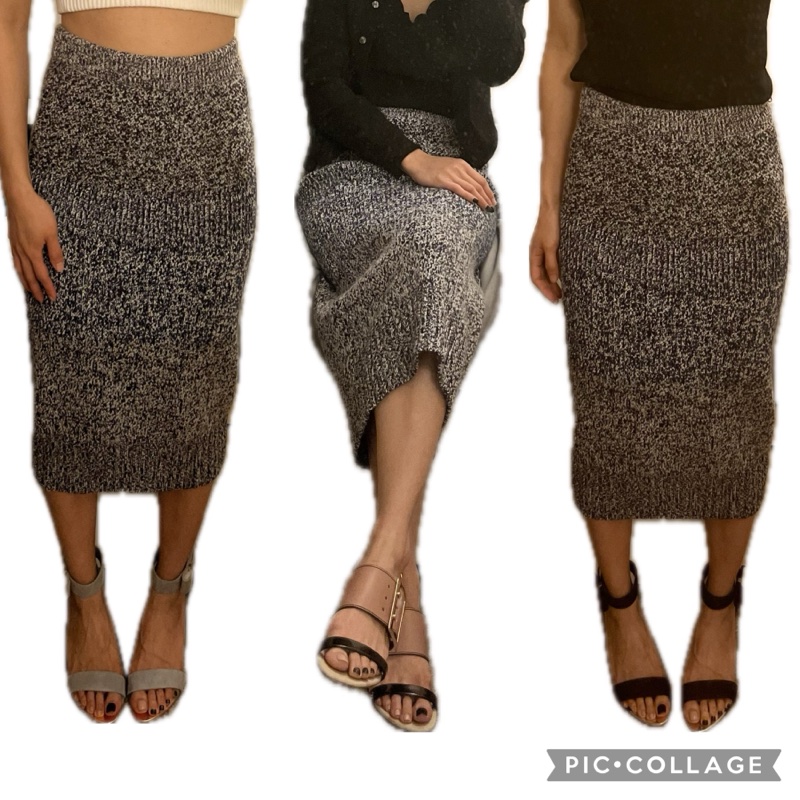 Burberry 厚織羊毛裙-1