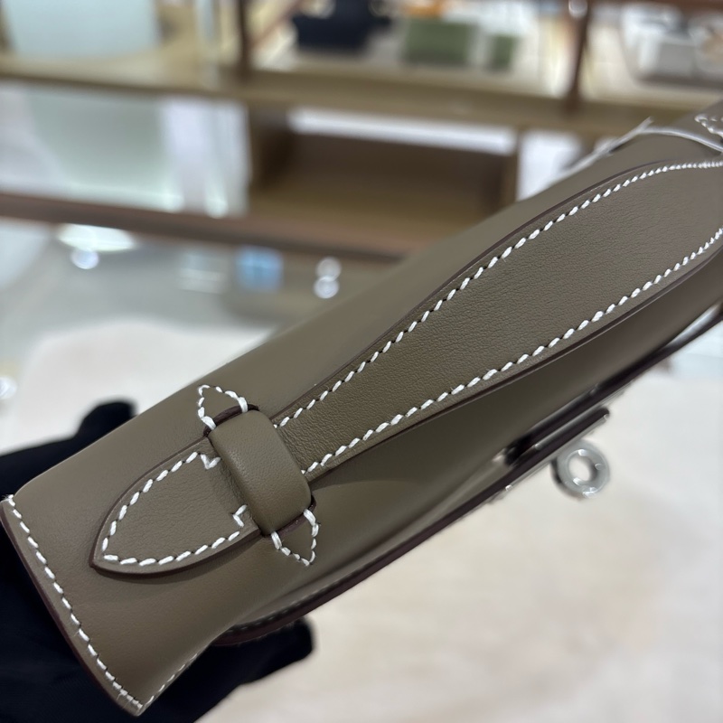 Hermes Mini  Kelly Pochette 大象灰 銀扣  全新現貨-12