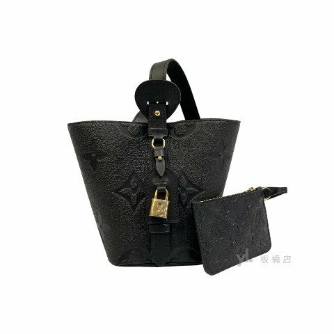 LV包包 All In BB黑色牛皮壓紋手提/斜背包M13480