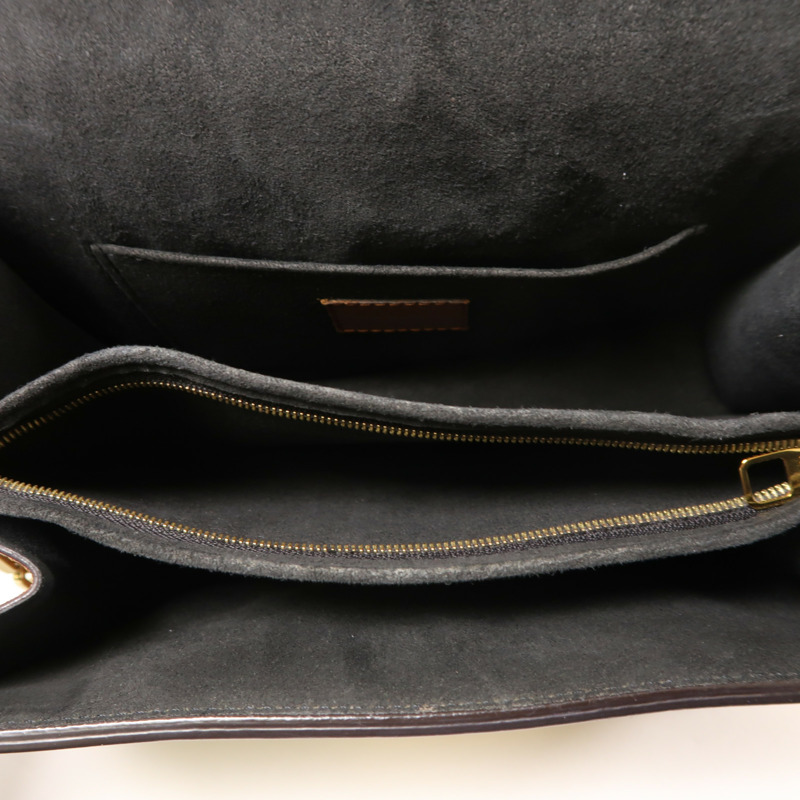 LOUIS VUITTON Monogram Reverse Dauphine MM金扣肩背袋-4