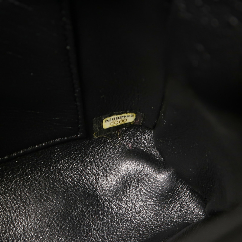 CHANEL 牛皮皮革/蜥蝪皮革Coco Handle Medium金扣手挽肩背兩用袋-7