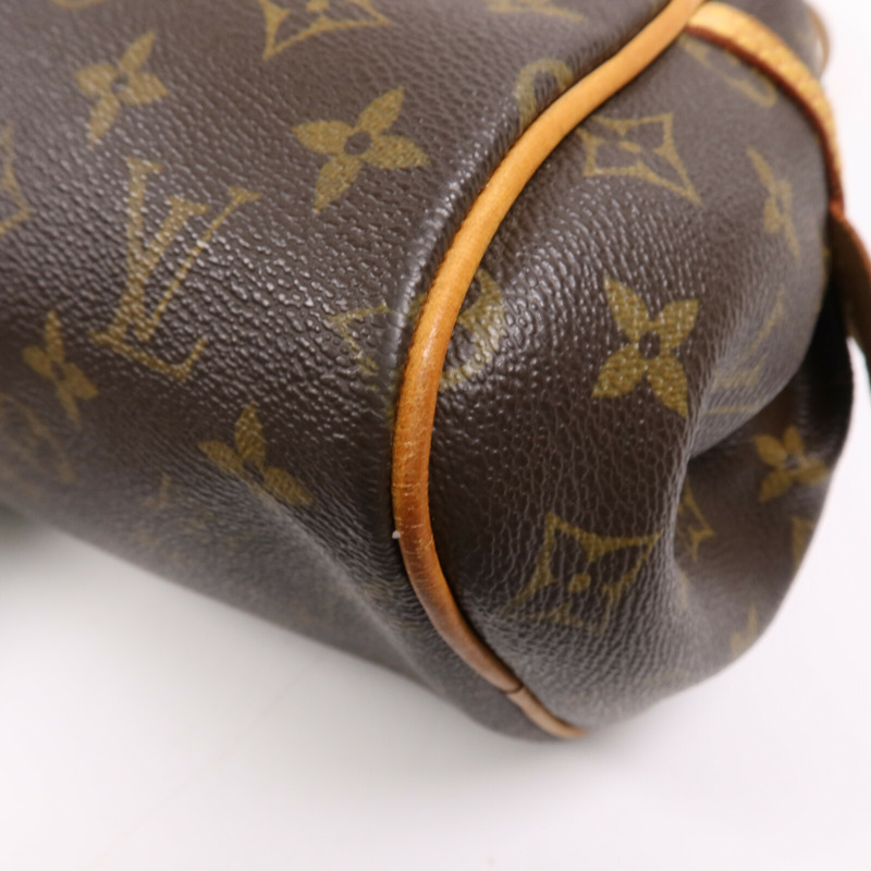 LOUIS VUITTON Monogram Montorgueil PM金扣肩背袋棕色-4