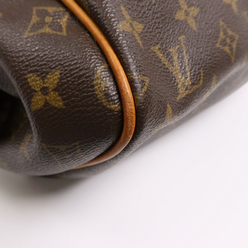 LOUIS VUITTON Monogram Montorgueil PM金扣肩背袋棕色-5