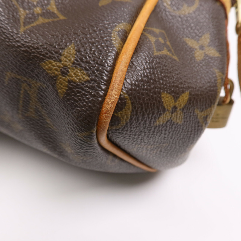 LOUIS VUITTON Monogram Montorgueil PM金扣肩背袋棕色-6