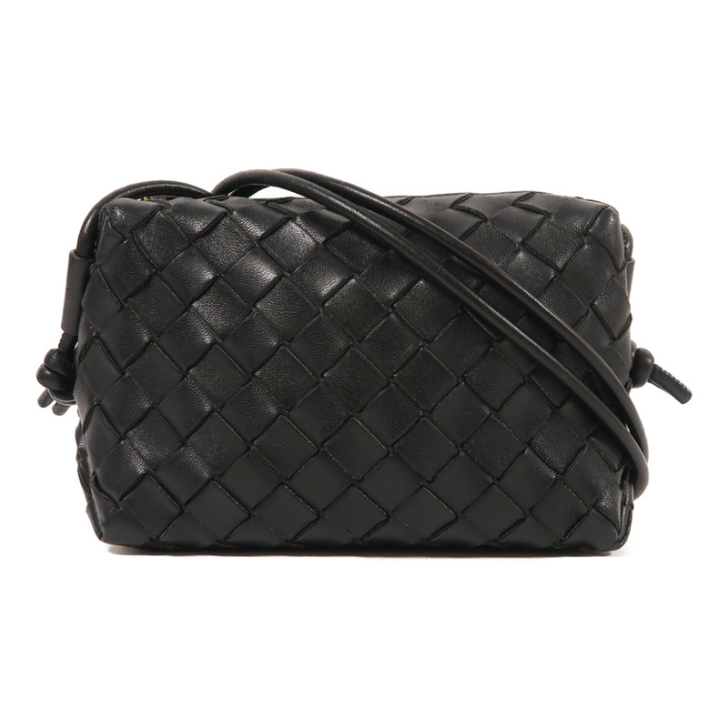 BOTTEGA VENETA 牛皮皮革Mini Loop Camera Bag金扣肩背袋-0
