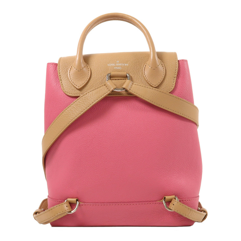 LOUIS VUITTON 皮革Lockme Backpack銀扣背包-1