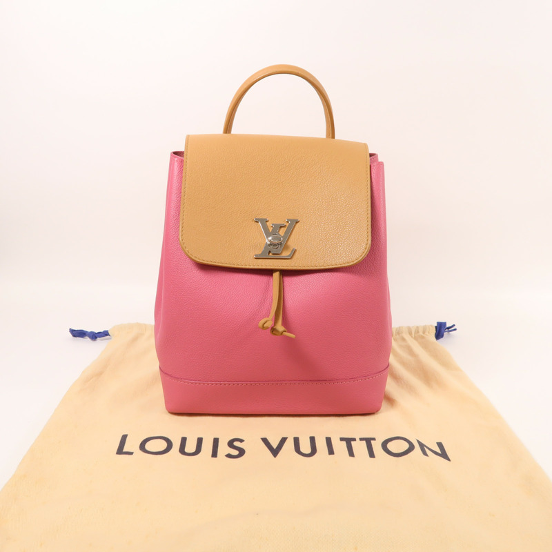 LOUIS VUITTON 皮革Lockme Backpack銀扣背包-9