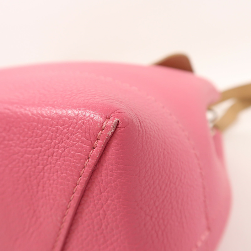 LOUIS VUITTON 皮革Lockme Backpack銀扣背包-11