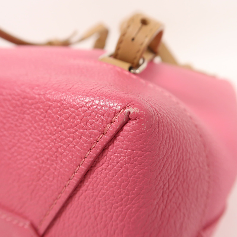 LOUIS VUITTON 皮革Lockme Backpack銀扣背包-13