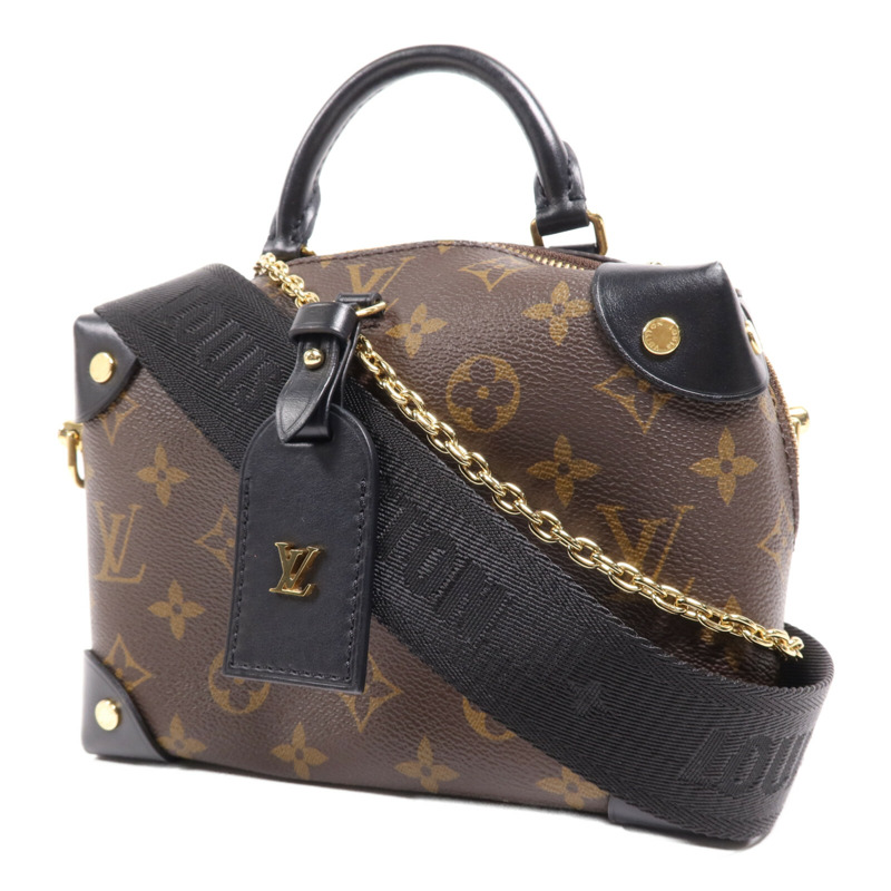 LOUIS VUITTON Monogram Petite Malle Souple金扣手挽肩背兩用袋-2