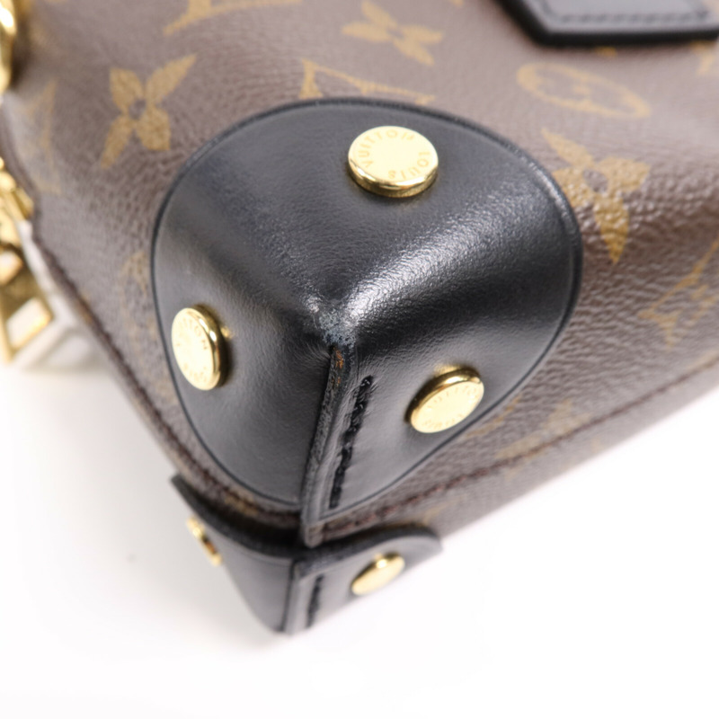 LOUIS VUITTON Monogram Petite Malle Souple金扣手挽肩背兩用袋-5