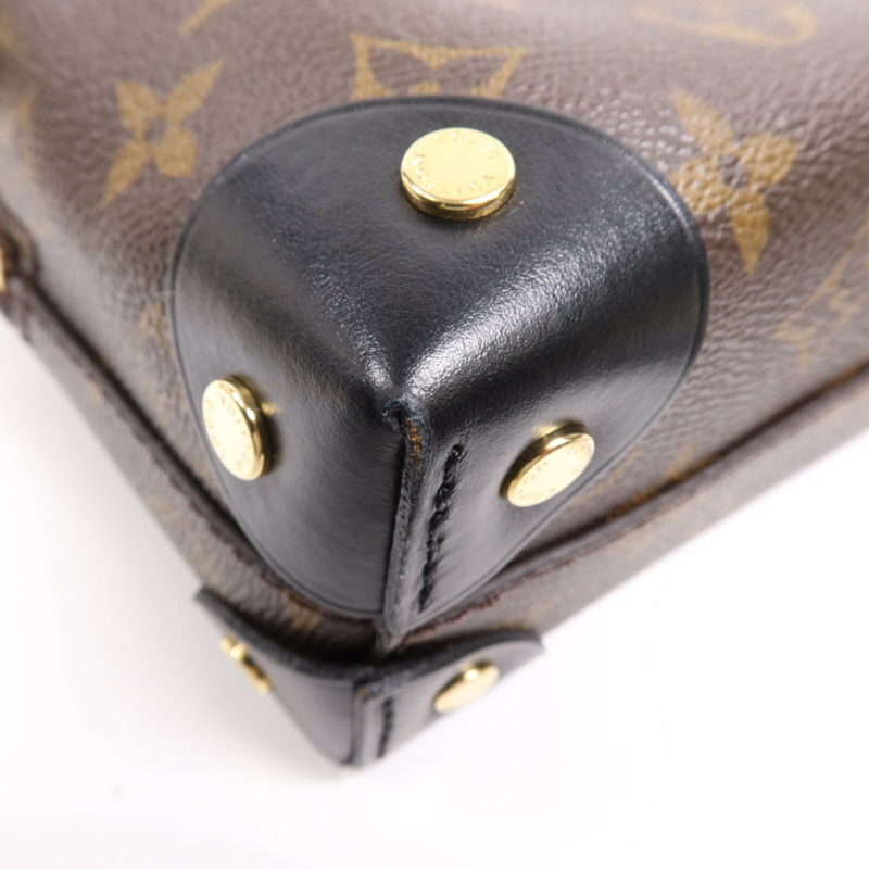 LOUIS VUITTON Monogram Petite Malle Souple金扣手挽肩背兩用袋-7
