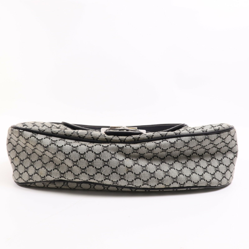 CELINE 帆布Shoulder Bag銀扣肩背袋-3