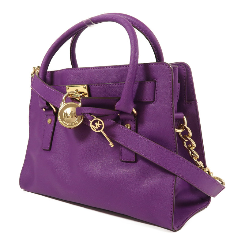 Michael Kors 皮革2 Way Shoulder金扣手挽肩背兩用袋-2