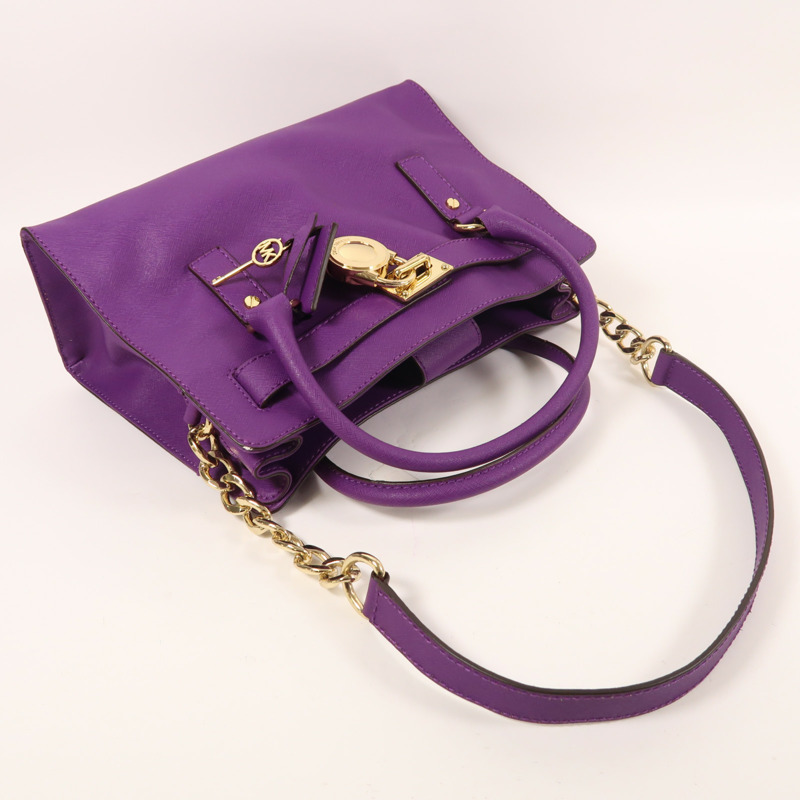 Michael Kors 皮革2 Way Shoulder金扣手挽肩背兩用袋-6