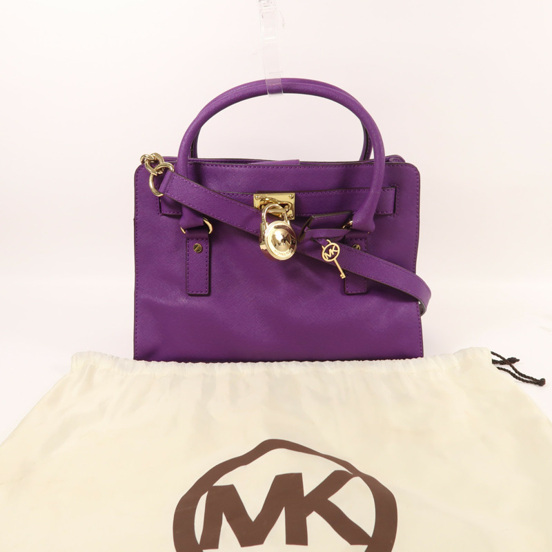 Michael Kors 皮革2 Way Shoulder金扣手挽肩背兩用袋-7