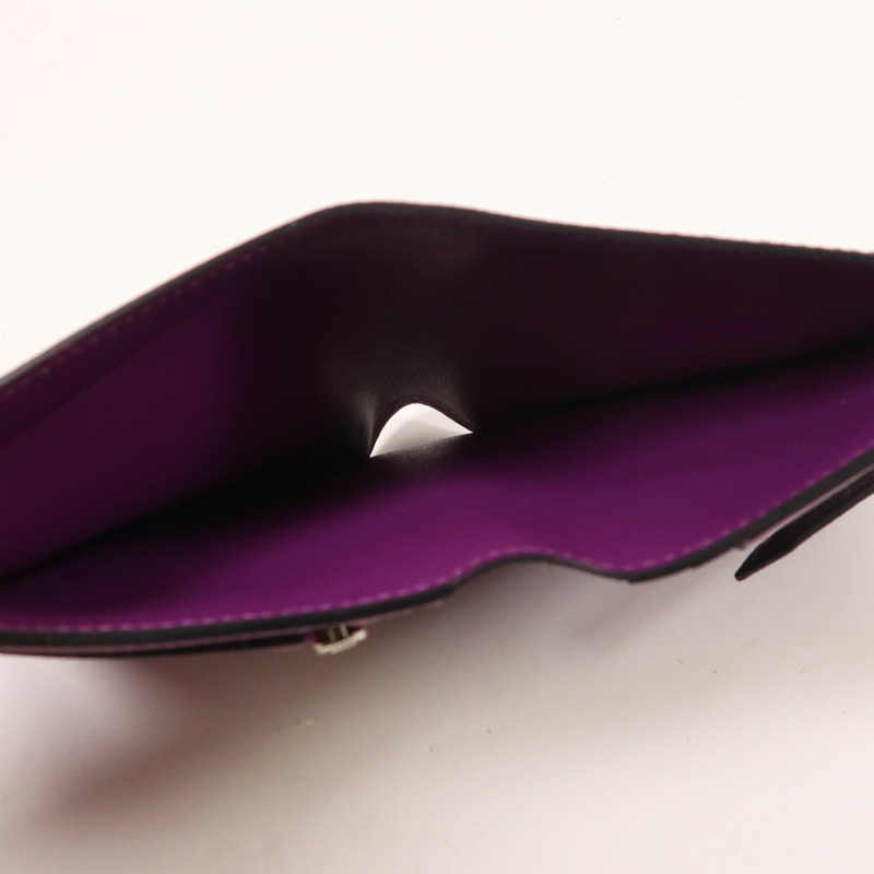 HERMES Epsom皮革Bearn Compact Wallet銀扣錢包-5