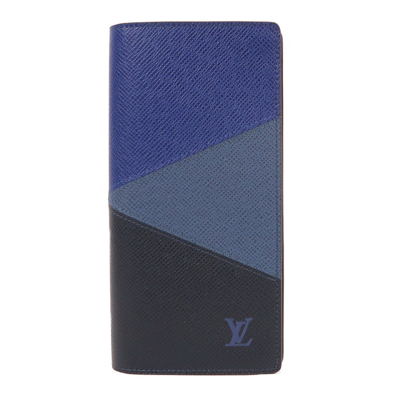 LOUIS VUITTON Taiga Long Wallet銀扣長錢包-0