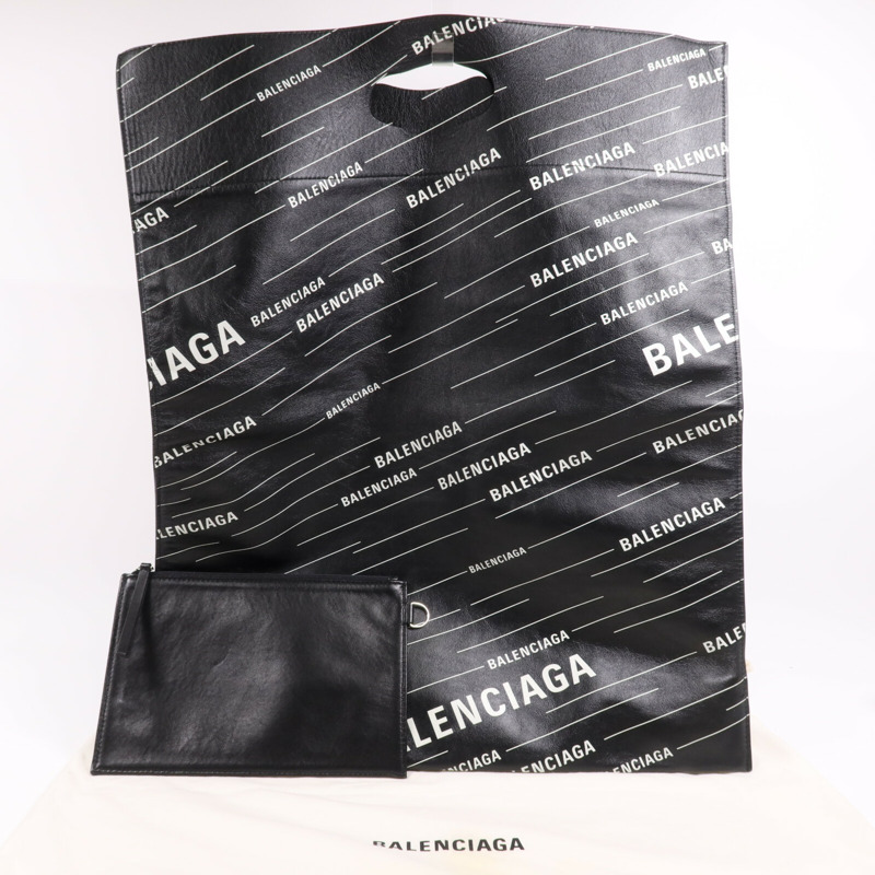 BALENCIAGA 牛皮皮革Plastic Bag Shopper手挽袋-6