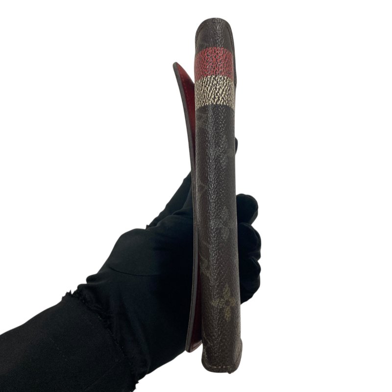 LOUIS VUITTON 路易威登 M61360 Groom Portefeuille Sarah PVC帆布 長夾 棕色老花-4