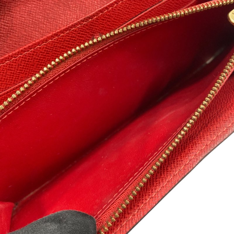 LOUIS VUITTON 路易威登 M61360 Groom Portefeuille Sarah PVC帆布 長夾 棕色老花-7