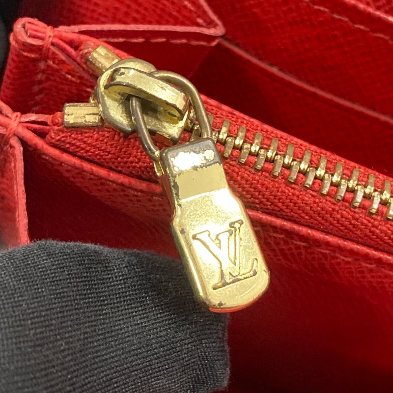 LOUIS VUITTON 路易威登 M61360 Groom Portefeuille Sarah PVC帆布 長夾 棕色老花-8