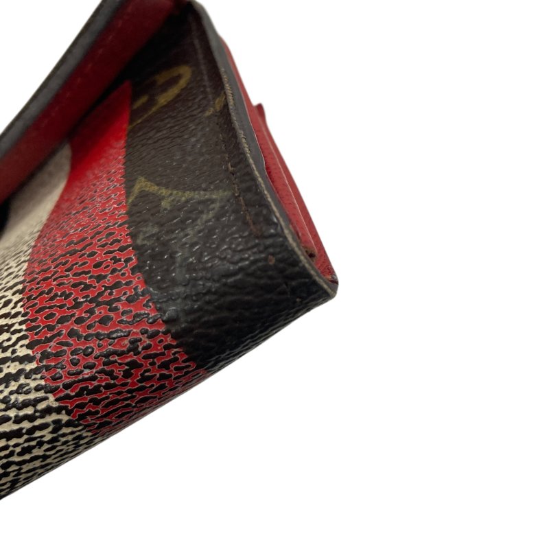 LOUIS VUITTON 路易威登 M61360 Groom Portefeuille Sarah PVC帆布 長夾 棕色老花-15