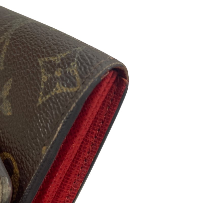 LOUIS VUITTON 路易威登 M61360 Groom Portefeuille Sarah PVC帆布 長夾 棕色老花-17