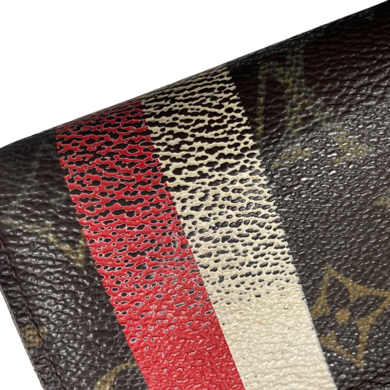 LOUIS VUITTON 路易威登 M61360 Groom Portefeuille Sarah PVC帆布 長夾 棕色老花-19