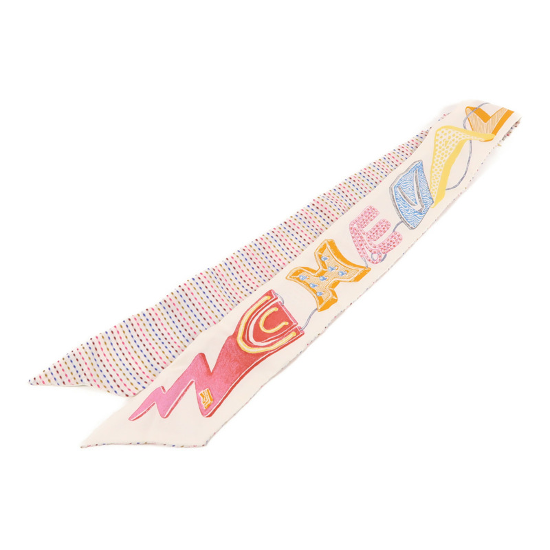 HERMES 絲質Twilly絲巾-1