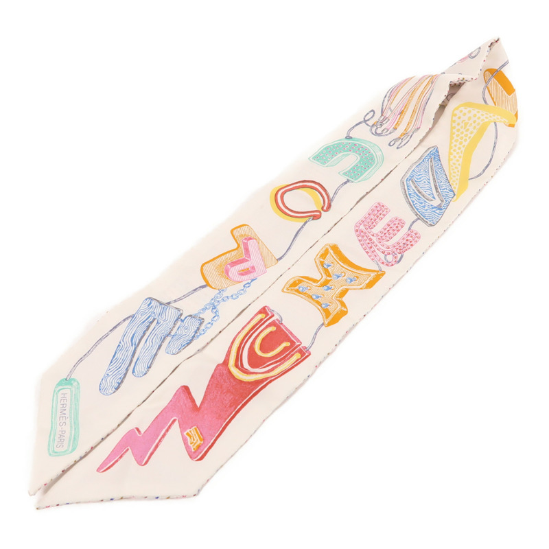 HERMES 絲質Twilly絲巾-2