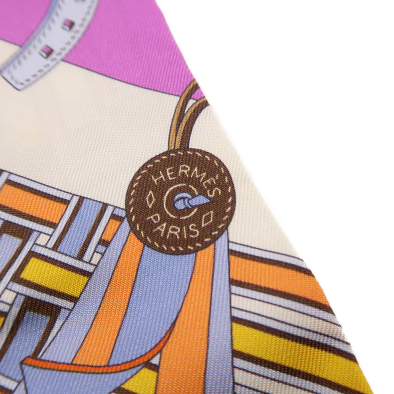 HERMES 絲質Twilly絲巾-4