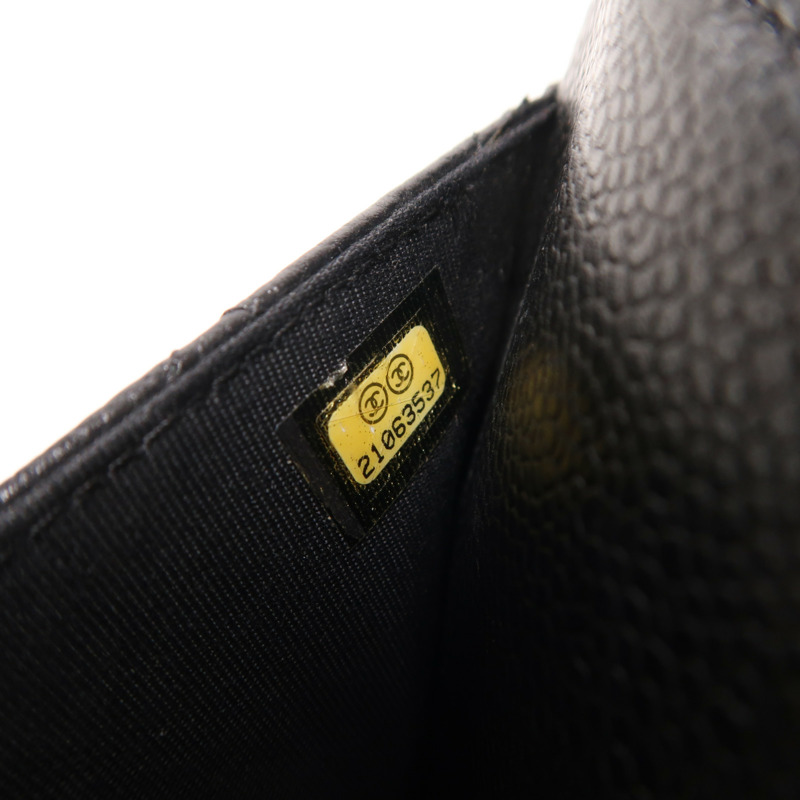 CHANEL 牛皮皮革WOC Wallet On Chain銀扣鏈帶肩背袋-6