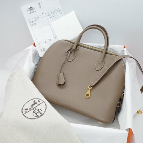 💕天菜來囉～ Hermes 愛馬仕 Bolide 25 Z刻 牛皮 包款