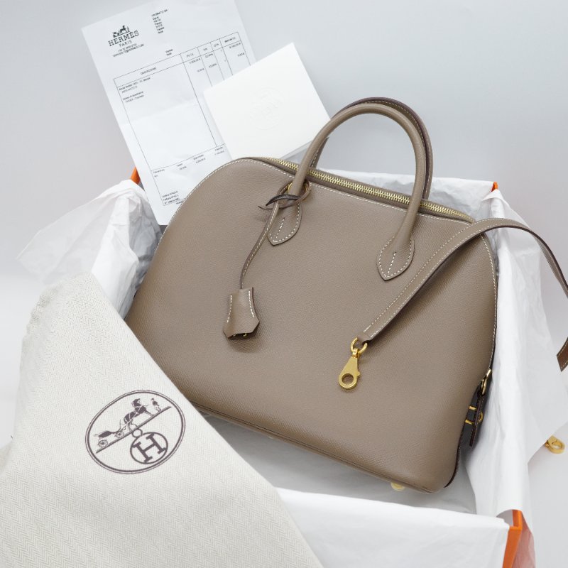 💕天菜來囉～ Hermes 愛馬仕 Bolide 25 Z刻 牛皮 包款-0