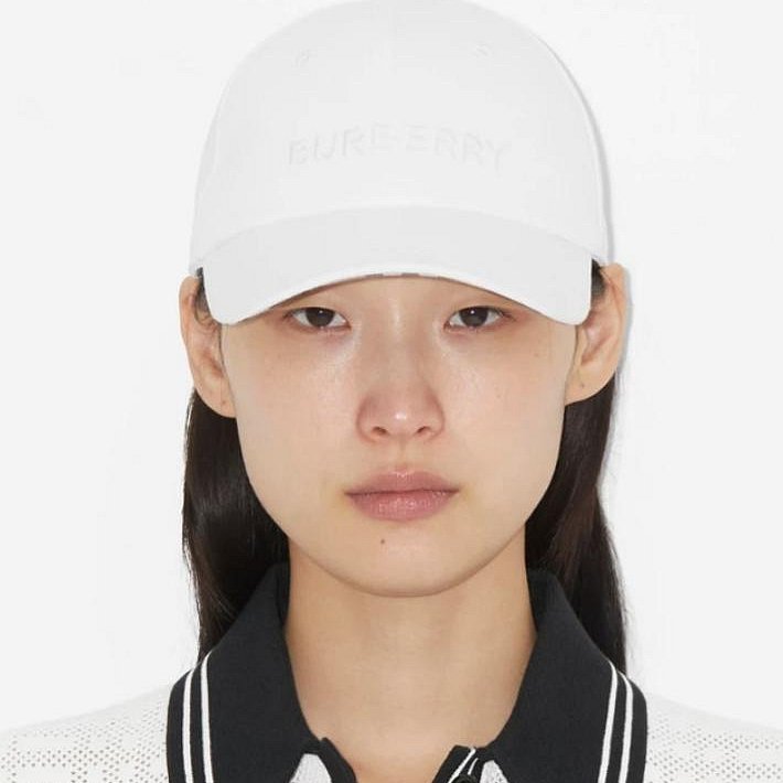 💎Han's house精品服飾💎BURBERRY 刺繡字 格紋 帽子 義大利製 現貨 原價14900-4