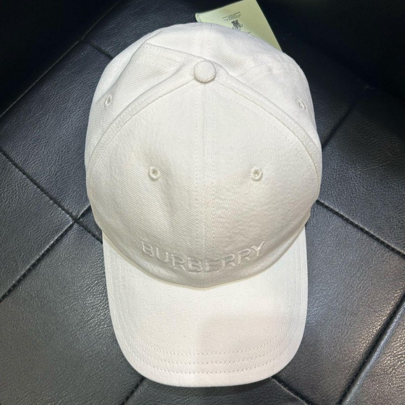 💎Han's house精品服飾💎BURBERRY 刺繡字 格紋 帽子 義大利製 現貨 原價14900-6