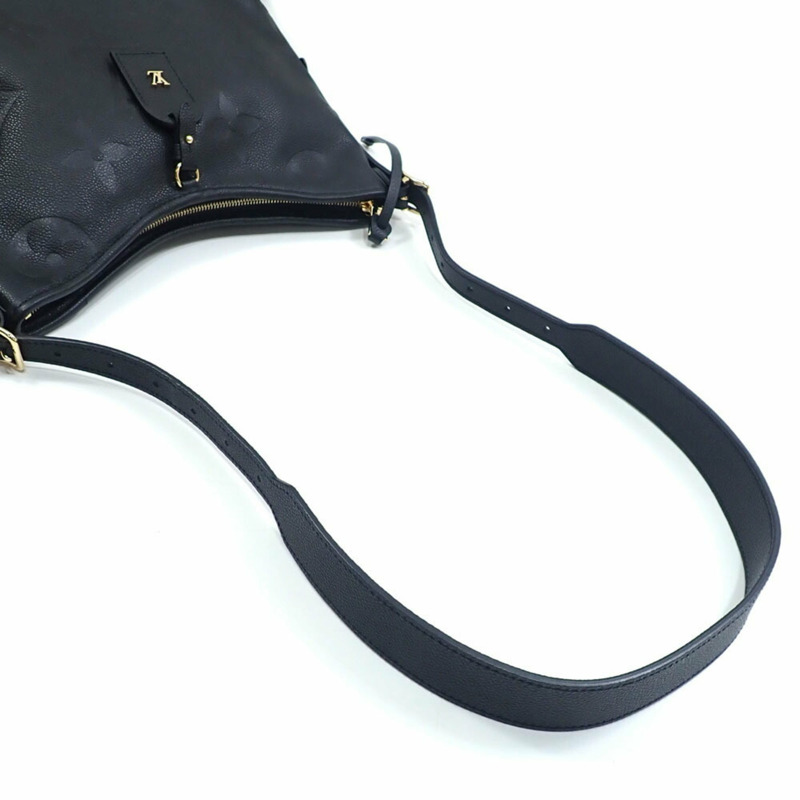 路易威登 Monogram Empreinte Carryall 拉鍊單肩包，NM，PM，女士，M46288，黑色，A221166-2