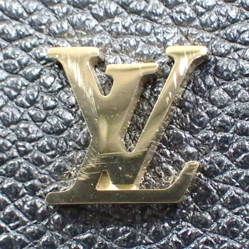 路易威登 Monogram Empreinte Carryall 拉鍊單肩包，NM，PM，女士，M46288，黑色，A221166-3