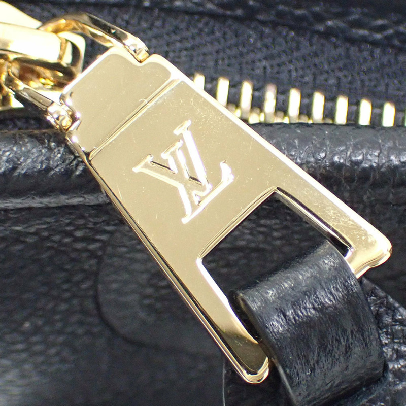 路易威登 Monogram Empreinte Carryall 拉鍊單肩包，NM，PM，女士，M46288，黑色，A221166-4
