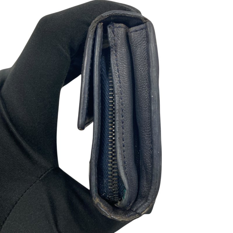 BOTTEGA VENETA 寶緹嘉 INTRECCIATO 細皮革編織 皮革 長夾 深藍色-2