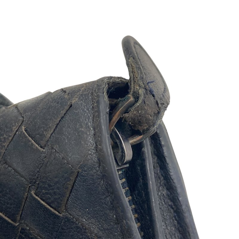 BOTTEGA VENETA 寶緹嘉 INTRECCIATO 細皮革編織 皮革 長夾 深藍色-21